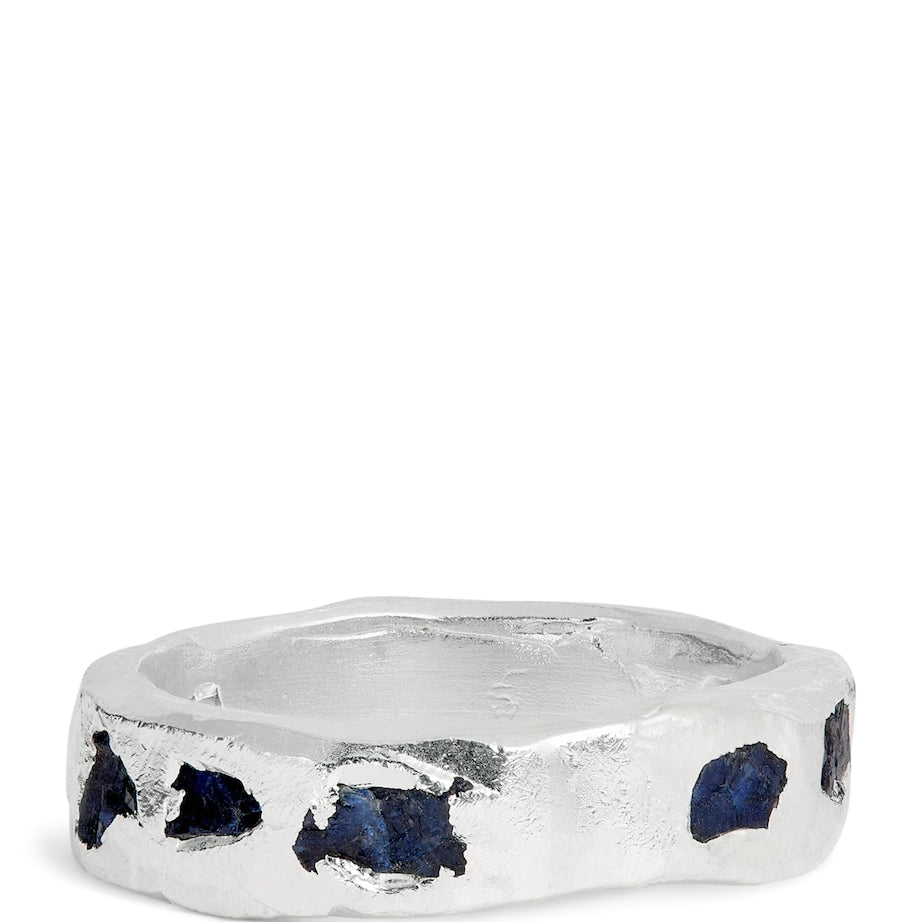 Sterling Silver and Sapphire Ring