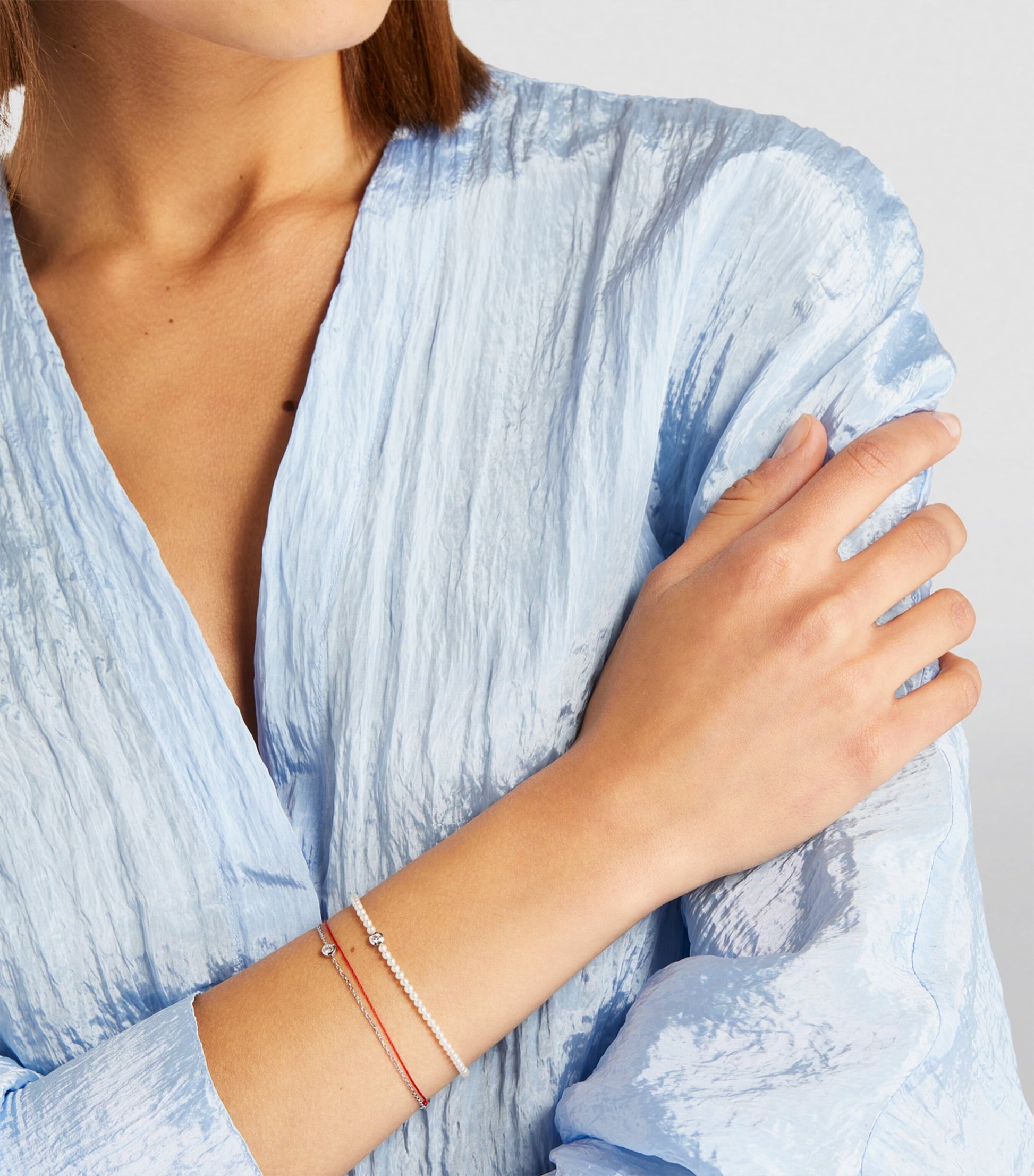 White Gold, Diamond and Pearl Bébé Pure Bracelet