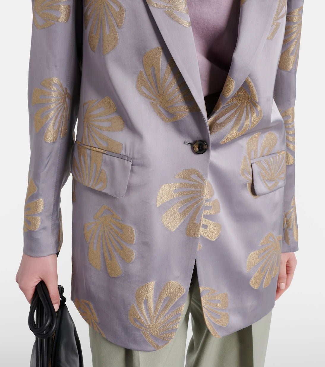 Dries Van Noten - سترة بليزر جاكار مطبوعة