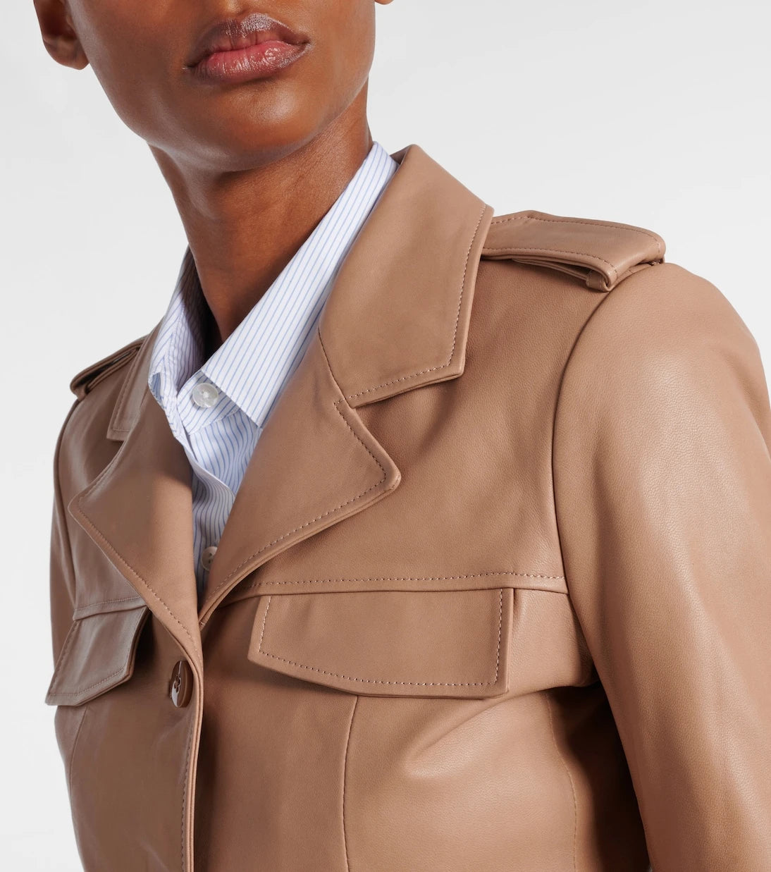 Dorothee Schumacher - Sleek Statement cropped leather jacket