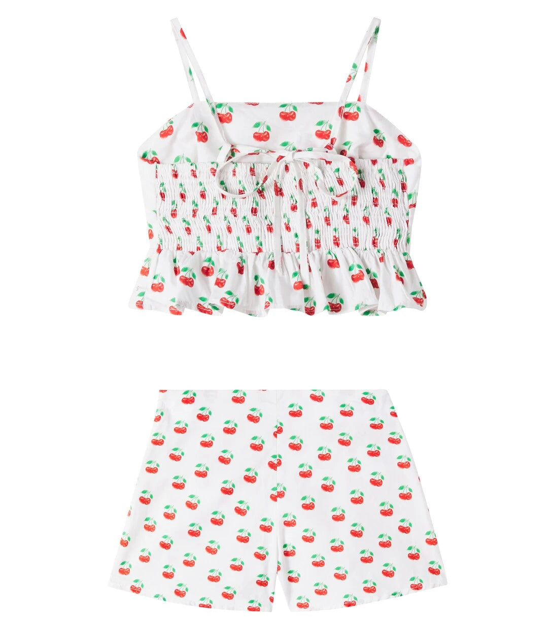 Fábula - Printed cotton top and skirt set