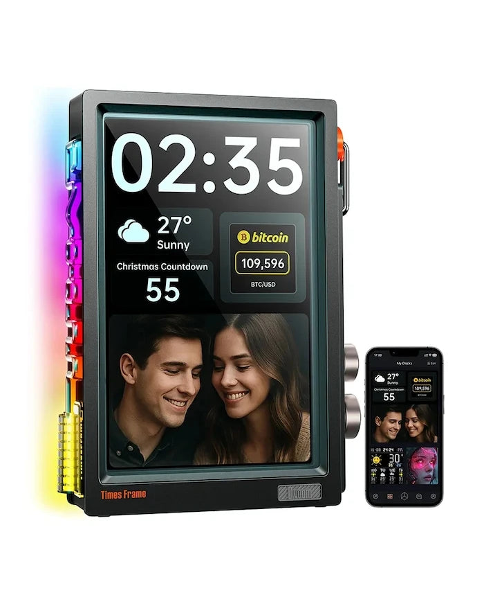 Мултимедийно информационно табло Divoom Times Frame 25,4 x 13,97 x 2,51 cm