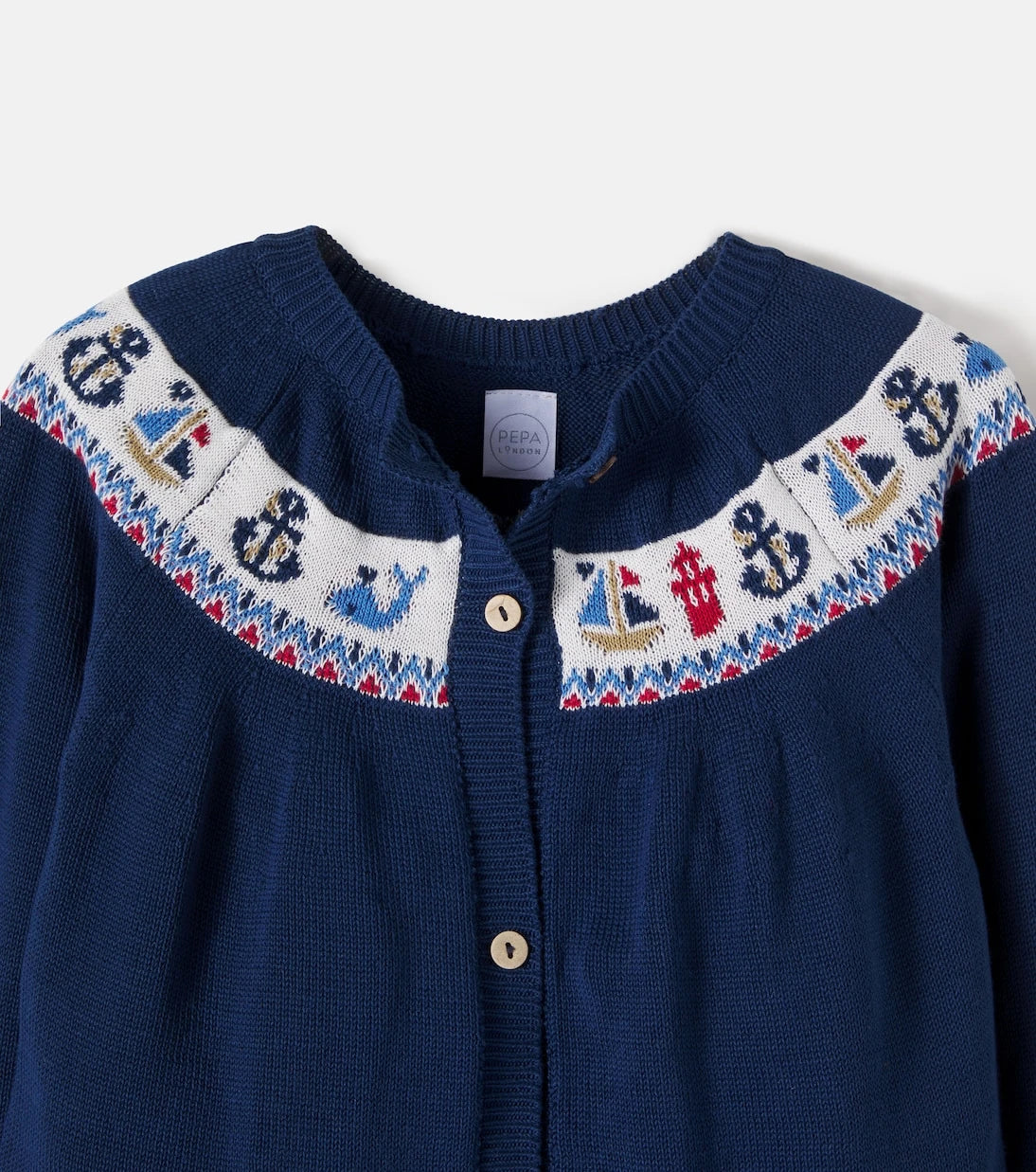 Pepa London - Intarsia cotton cardigan