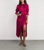 Cinq A Sept Pink Silk Fabbie Midi Dress
