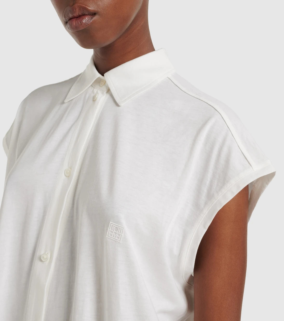 Toteme - Cotton jersey shirt dress