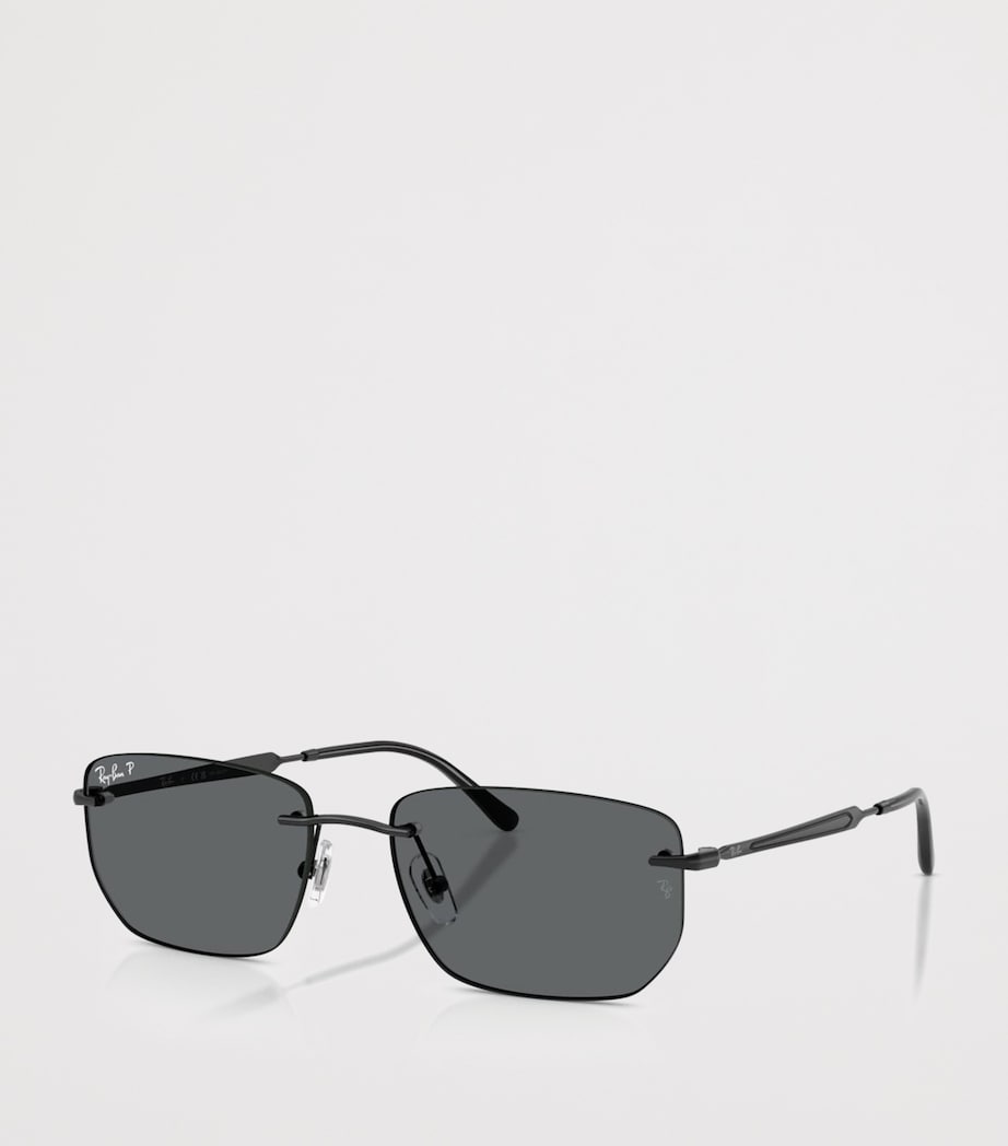 Ray-Ban Black RB3768 Metal Irregular Sunglasses