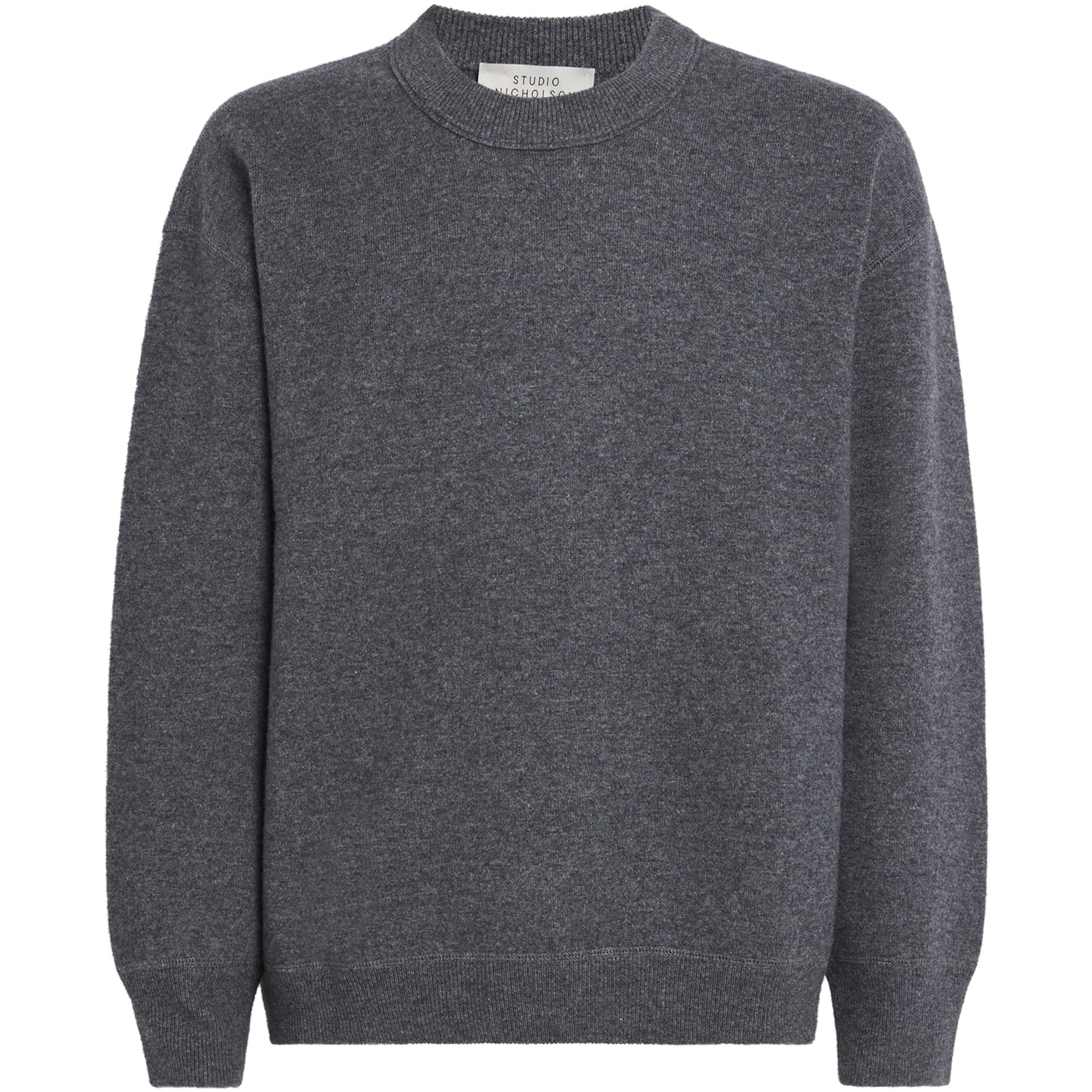 Studio Nicholson Grey Wool-Cashmere Moray Sweater