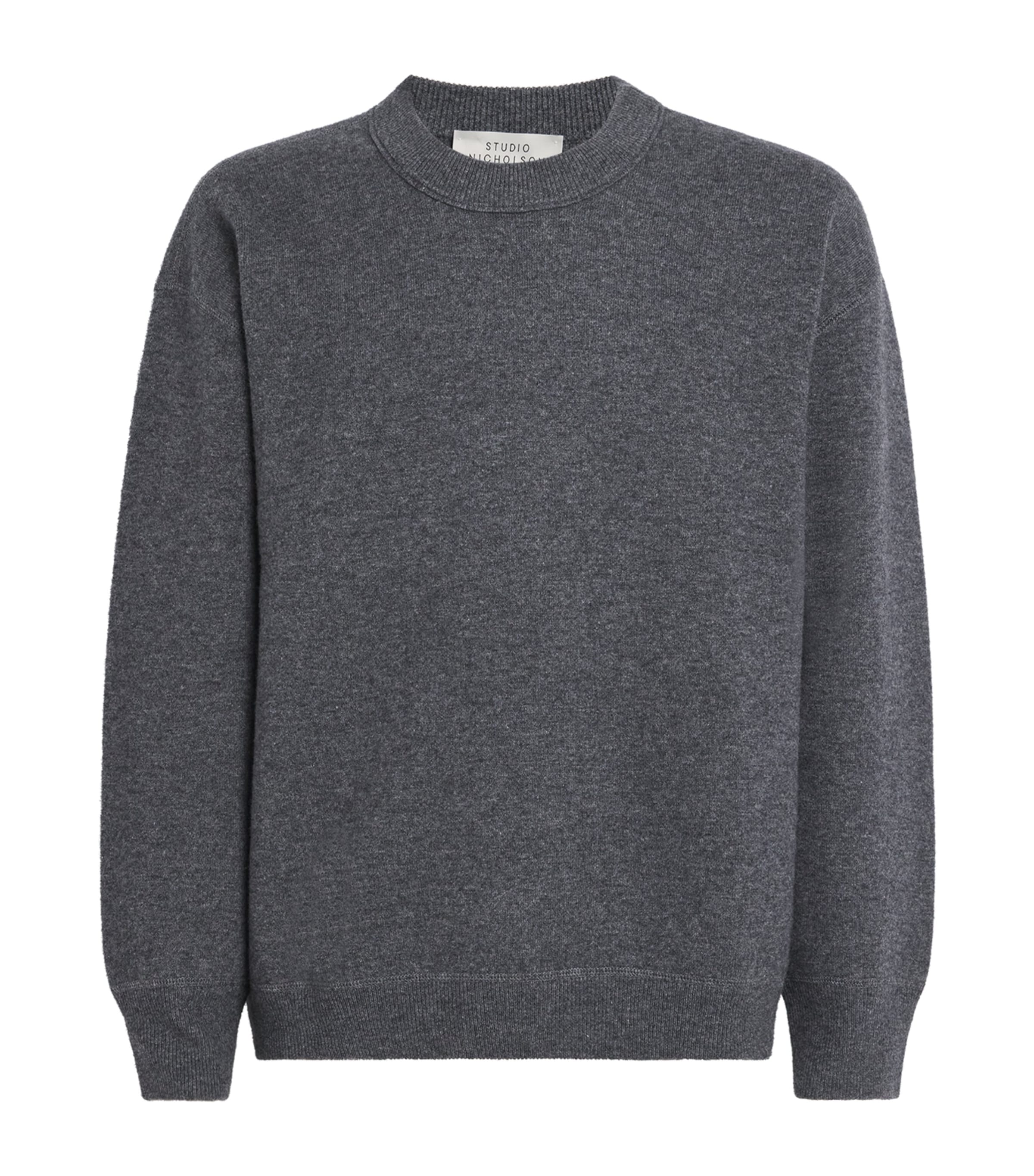 Studio Nicholson Grey Wool-Cashmere Moray Sweater