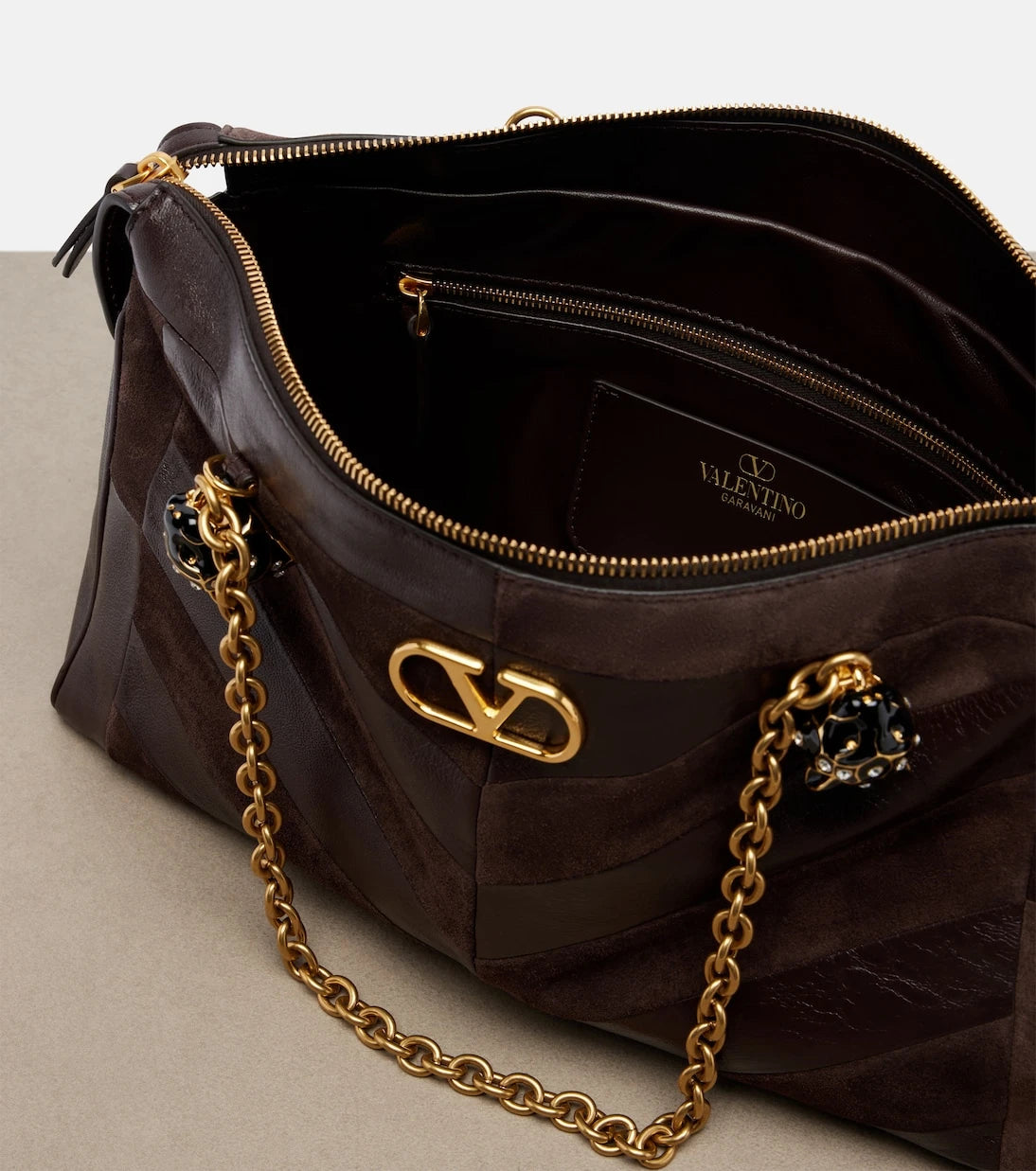 Valentino Garavani - Panthea Medium leather shoulder bag