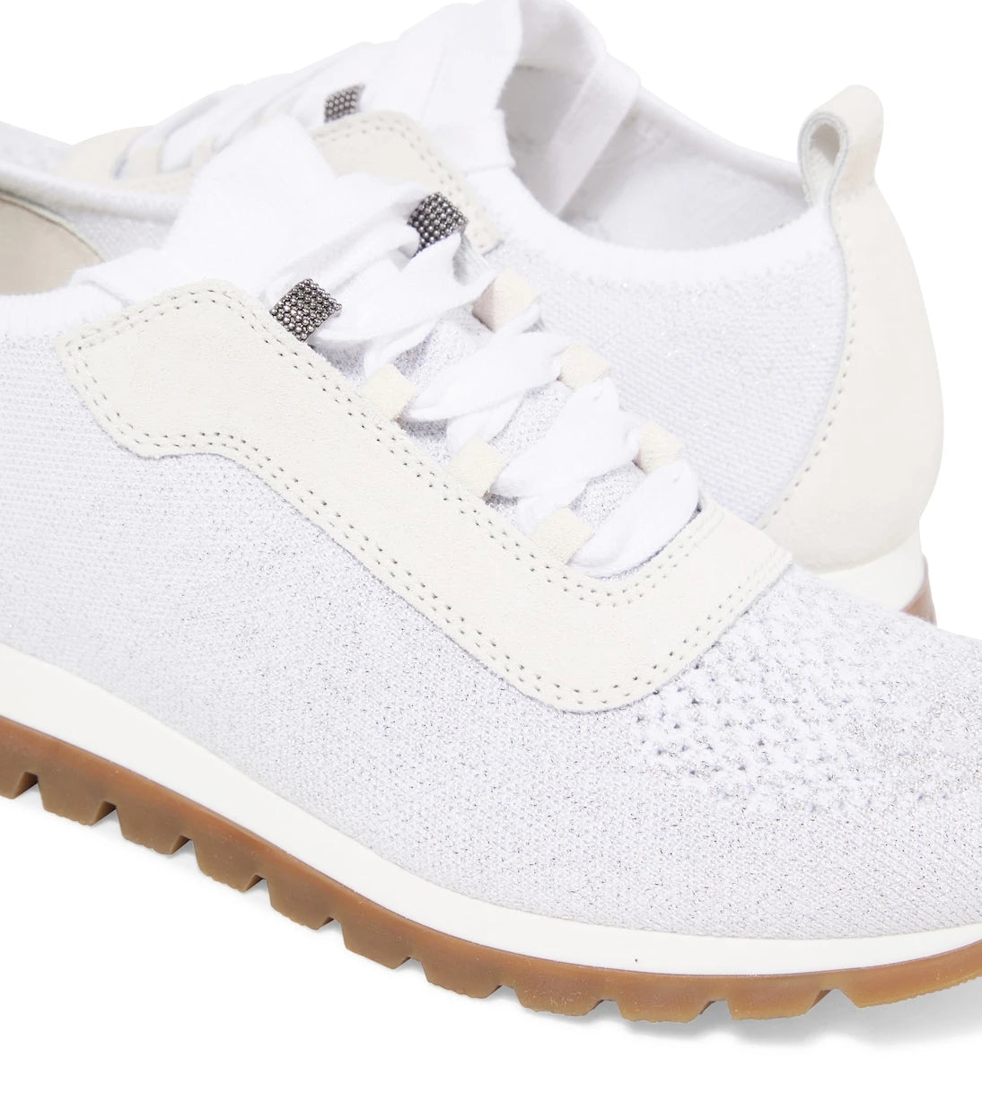 Brunello Cucinelli Kids - Suede-trimmed sneakers