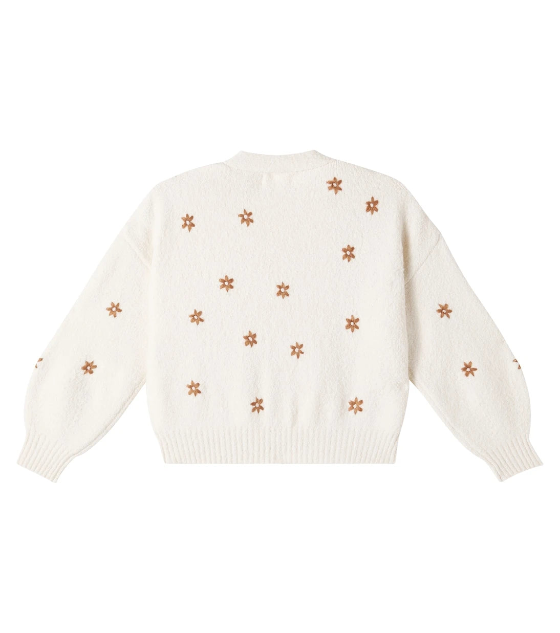 Rylee + Cru - Embroidered cotton-blend cardigan