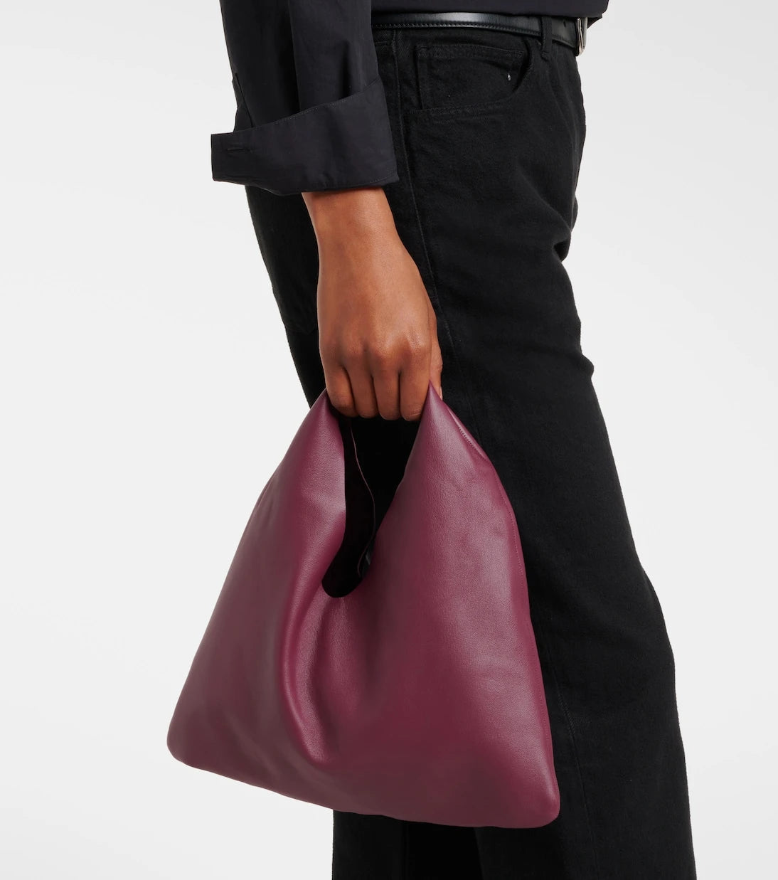 The Row - Bindle Small leather tote bag