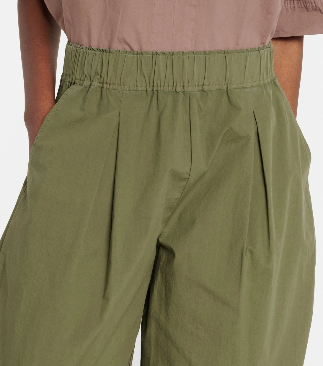 Velvet - Sophia cotton poplin wide-leg pants
