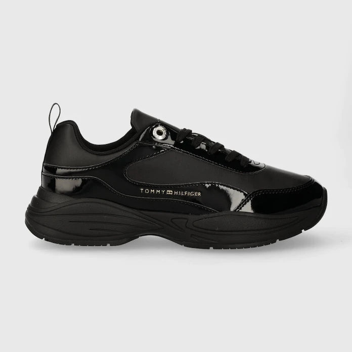 Tommy Hilfiger WOMENS CHUNKY RUNNER PATENT