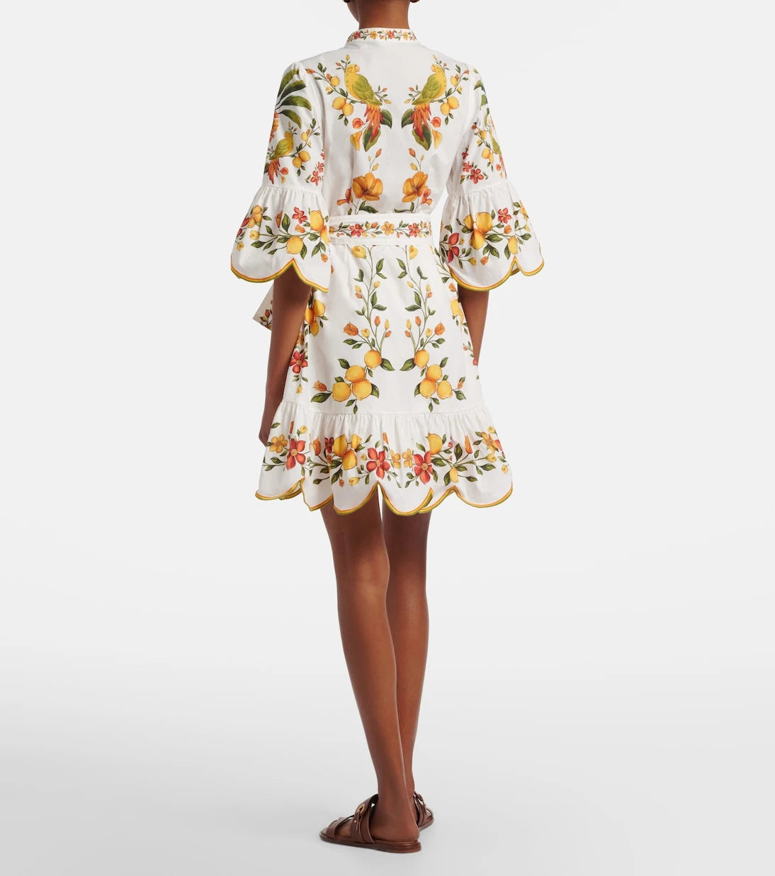 Farm Rio - Lemon Bouquet cotton minidress