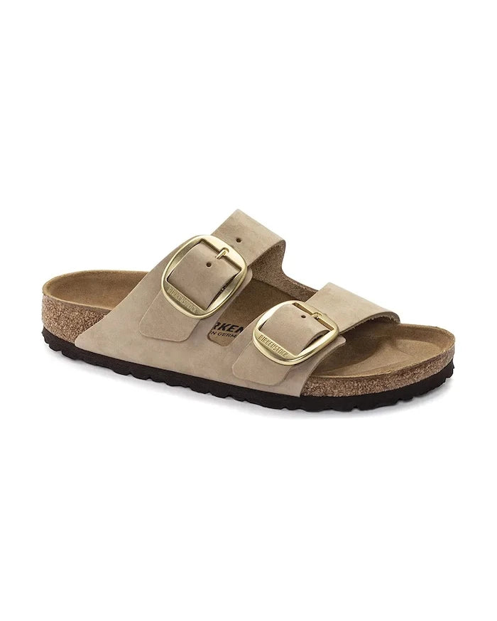 Nubuk Birkenstock Arizona Big Buckle Terlik