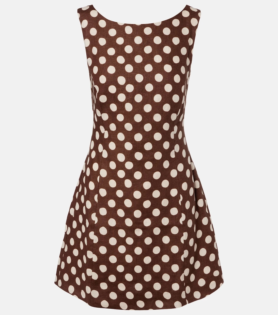Faithfull - Lydie polka-dot linen minidress