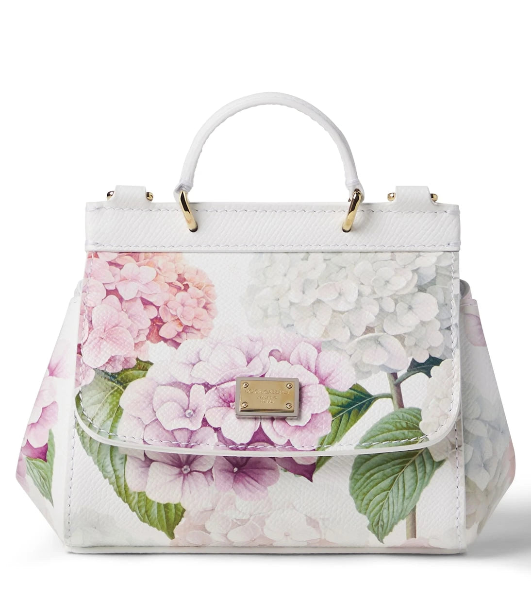 Dolce&Gabbana Kids - Sicily floral leather shoulder bag