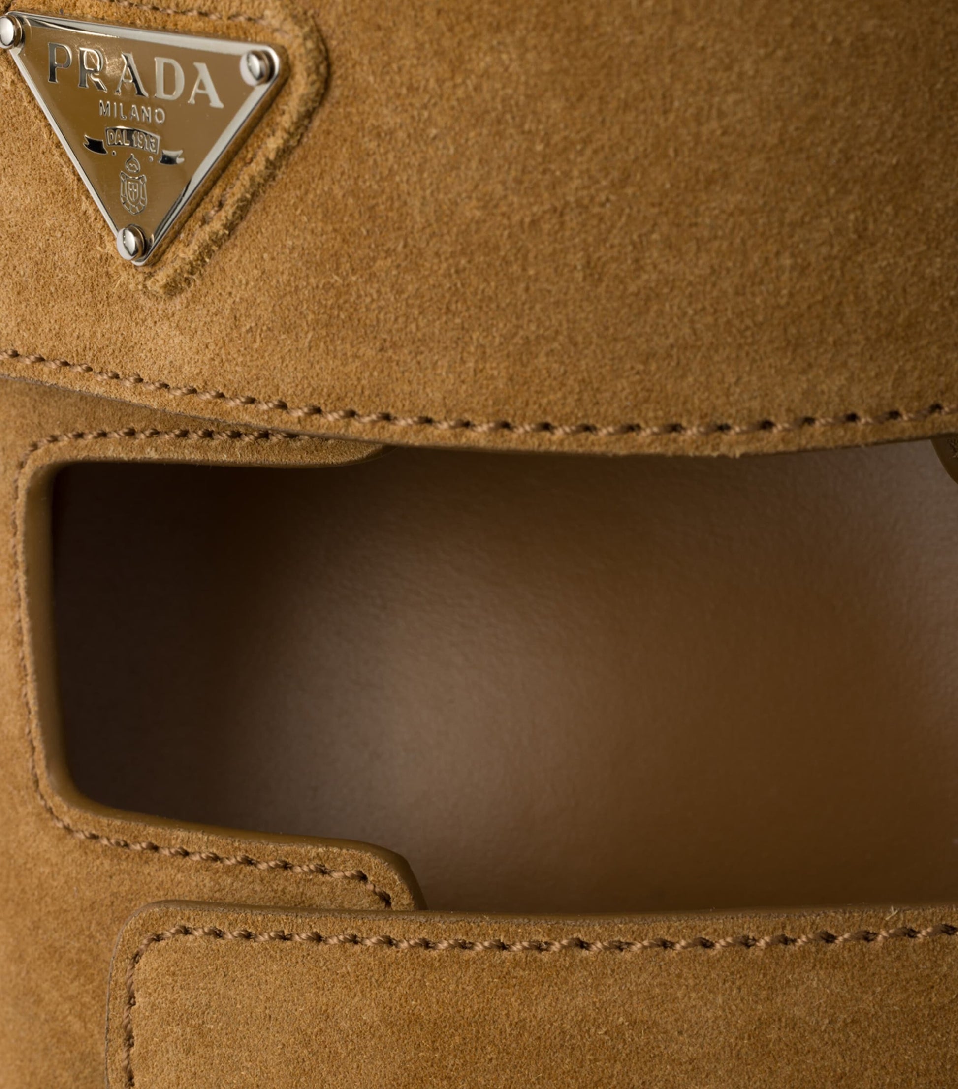 Suede Triangle Sandals