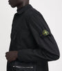 Stone Island Black Stretch-Supima Cotton Twill Overshirt
