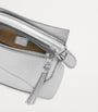 LOEWE Silver Mini Leather Puzzle Edge Top-Handle Bag