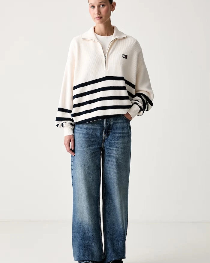 Tommy Jeans Kadın Pamuk Kazak
