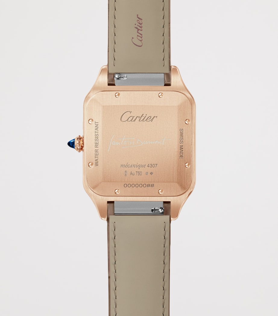 Cartier Extra Large Rose Gold Santos-Dumont Watch 46.6mm