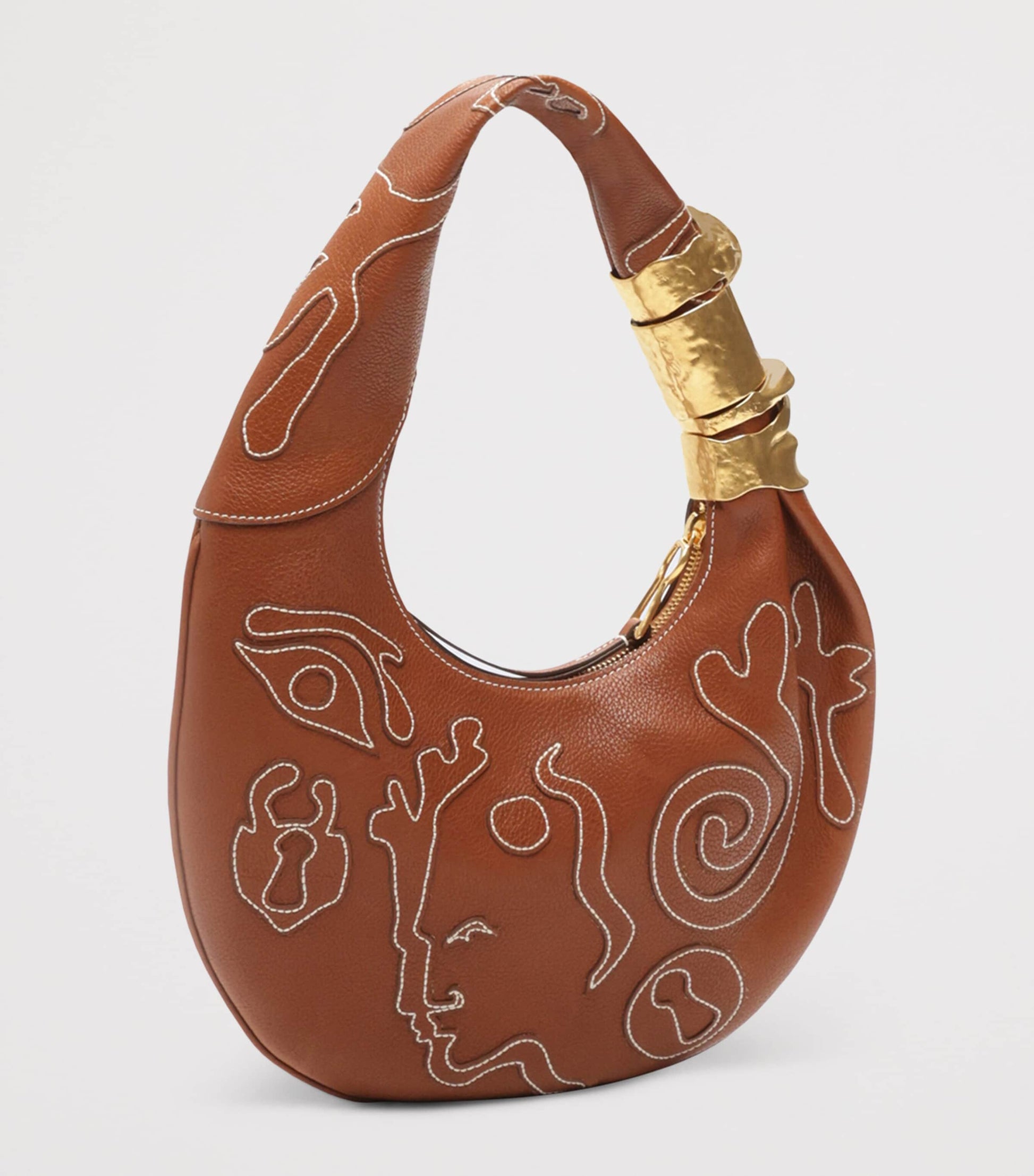 Small Leather Soufflé Shoulder Bag