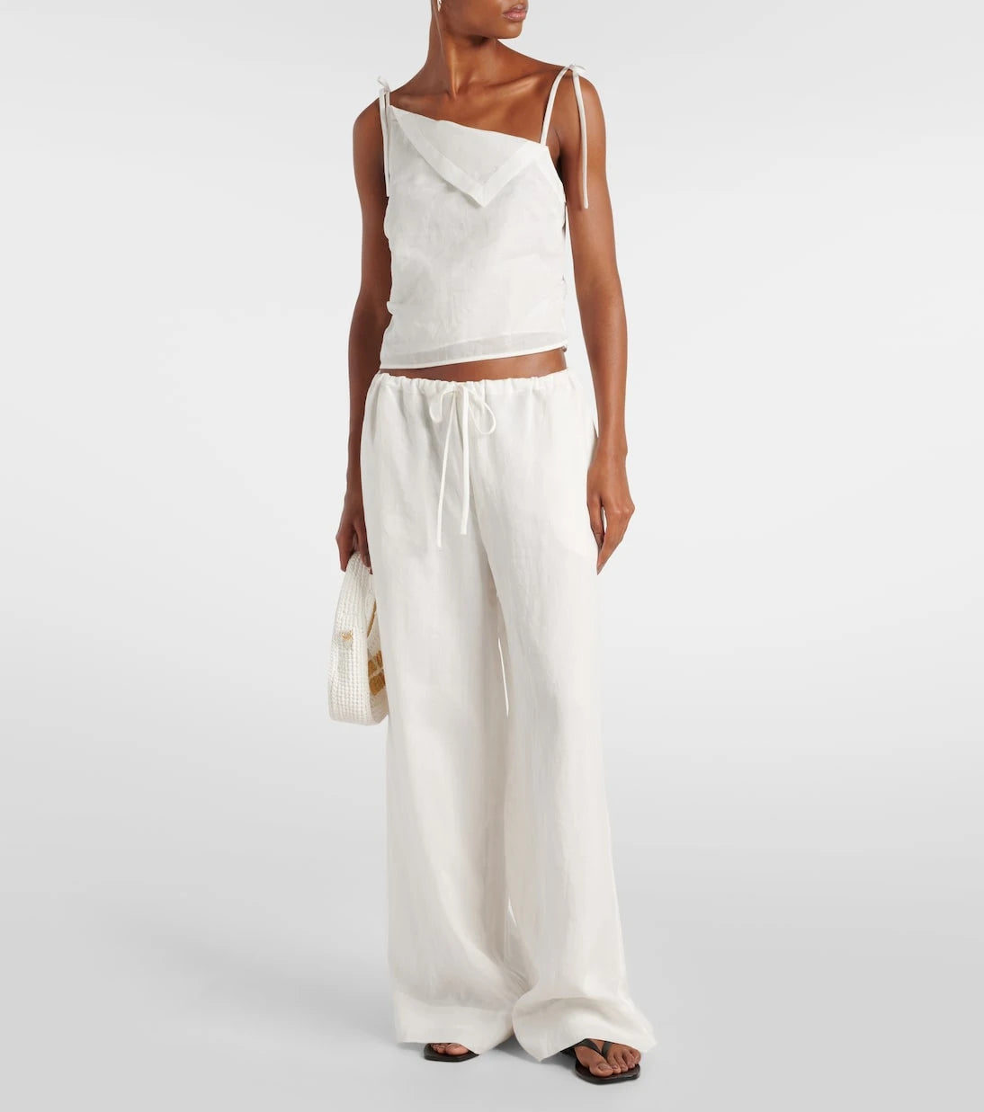 SIR - Rosalia mid-rise ramie wide-leg pants