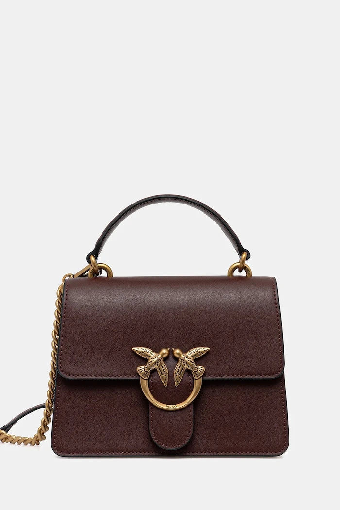 Pinko kadın deri crossbody çanta