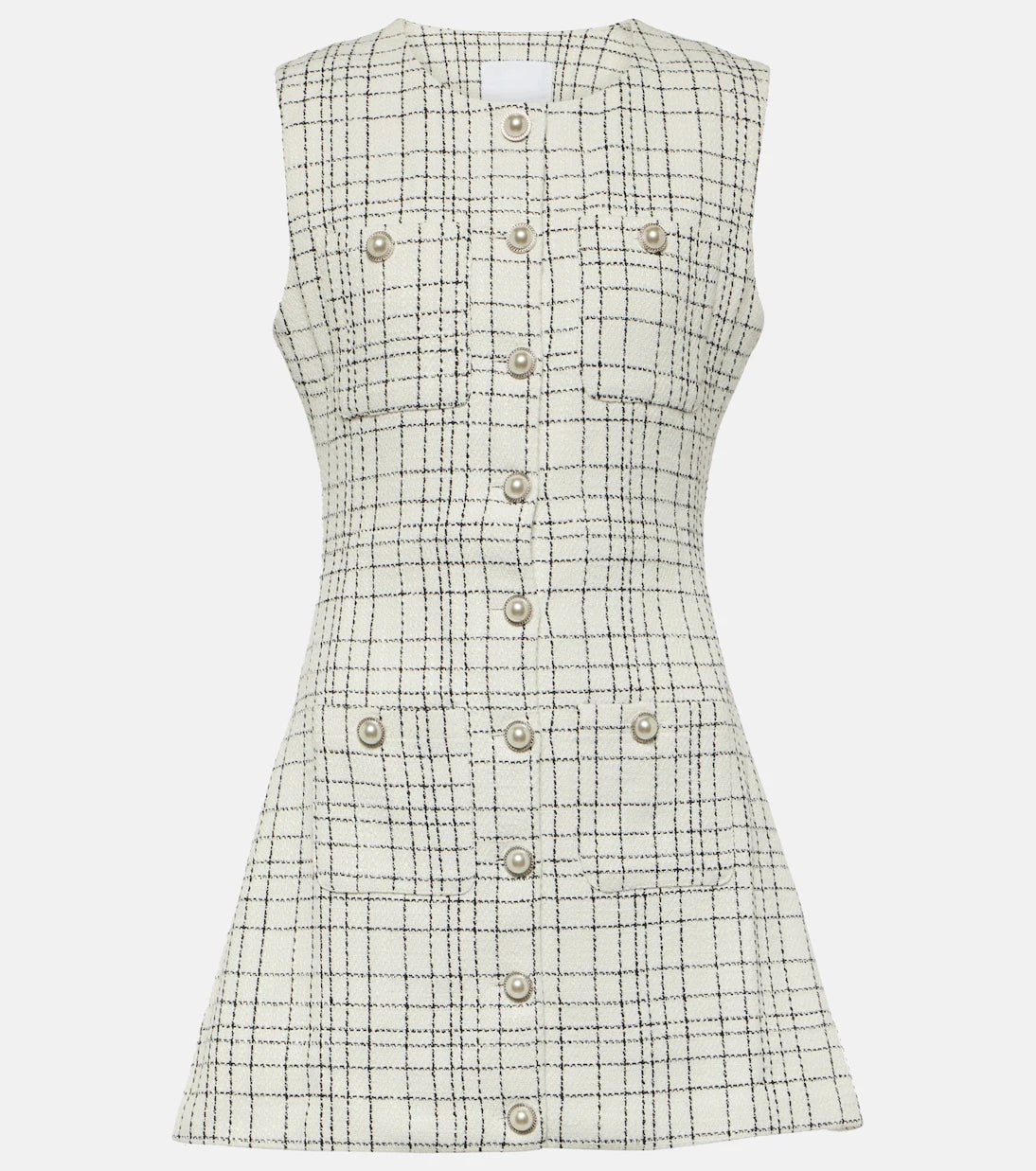Same - Grace checked knitted minidress