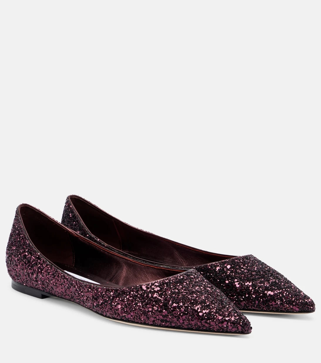 Jimmy Choo - Love glitter ballet flats