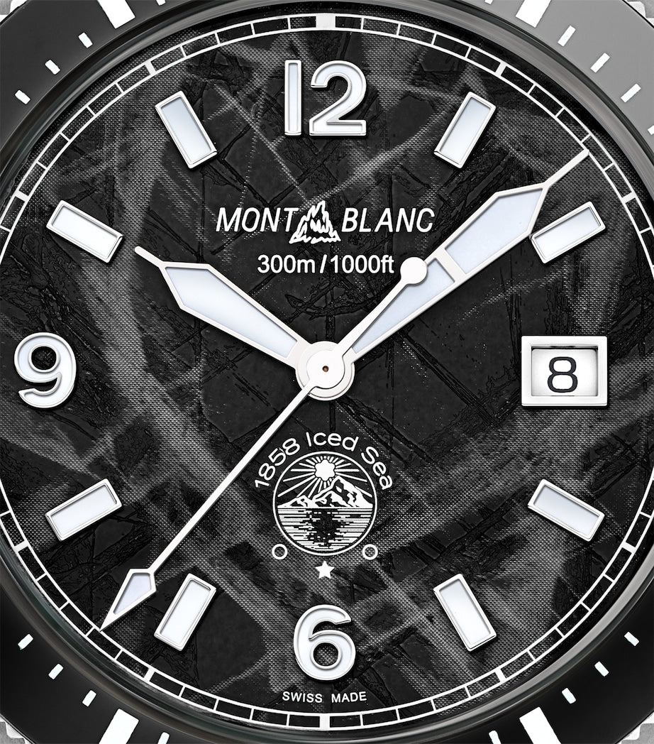 Montblanc Stainless Steel 1858 Iced Sea Automatic Date Watch 41mm