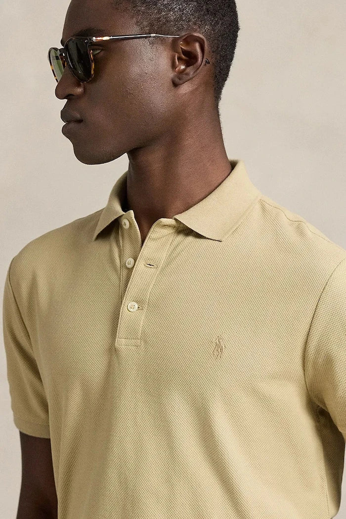 Памучна тениска с яка Polo Ralph Lauren