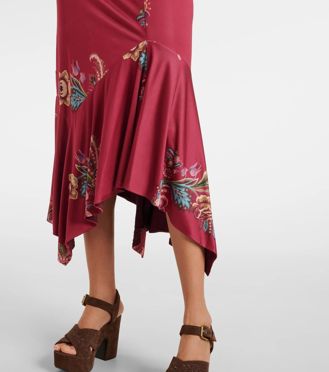 Etro - فستان ميدي مطبوع