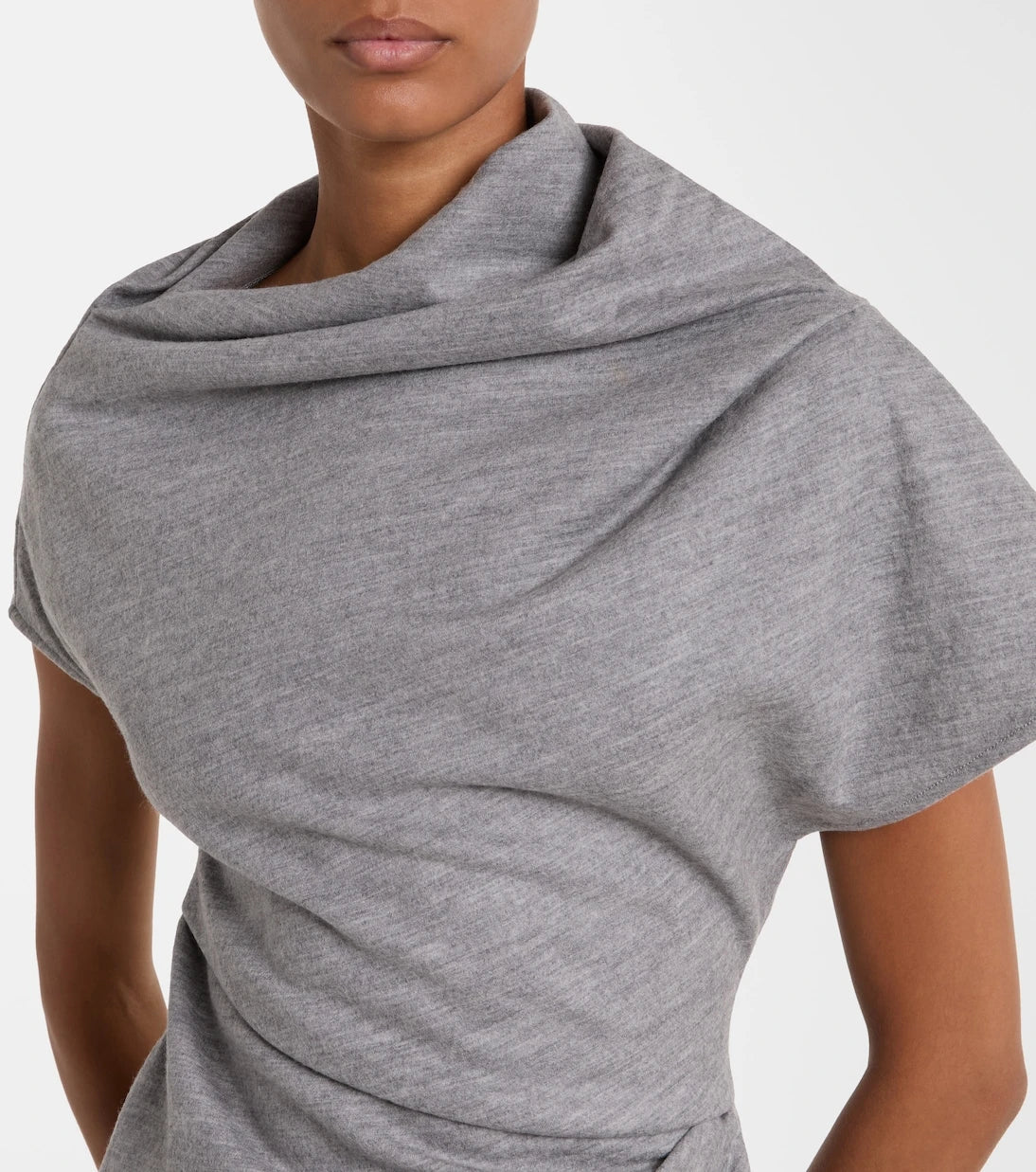 Entire Studios - Asymmetric draped wool top
