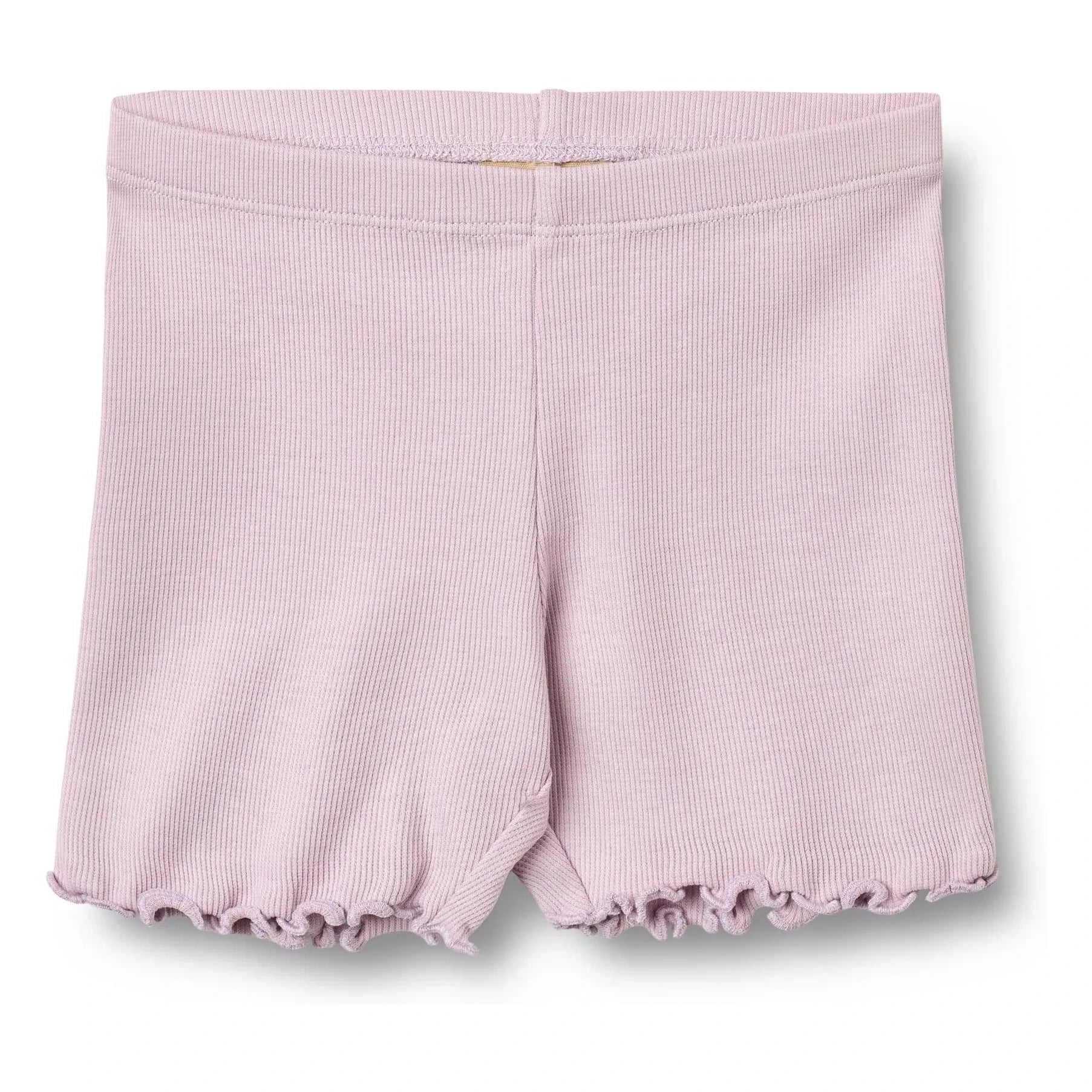 Wheat - Sine Ribbed Organic Cotton Shorts | Lavender