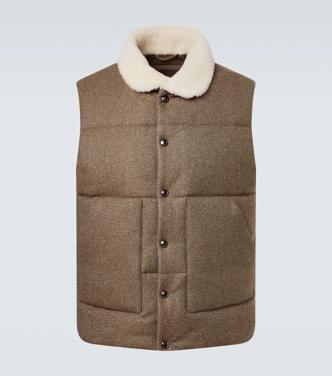 Loro Piana - Dug wool and cashmere vest