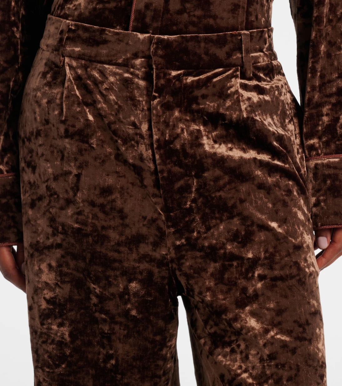 Xu Zhi - Velvet straight pants