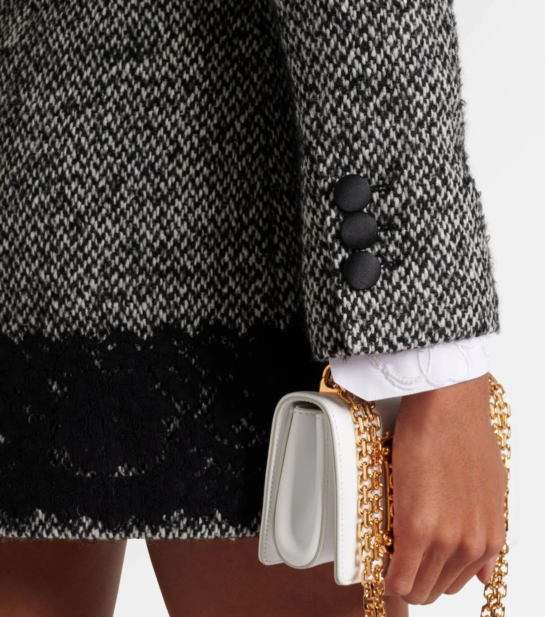 Dolce&Gabbana - Cropped wool-blend tweed jacket
