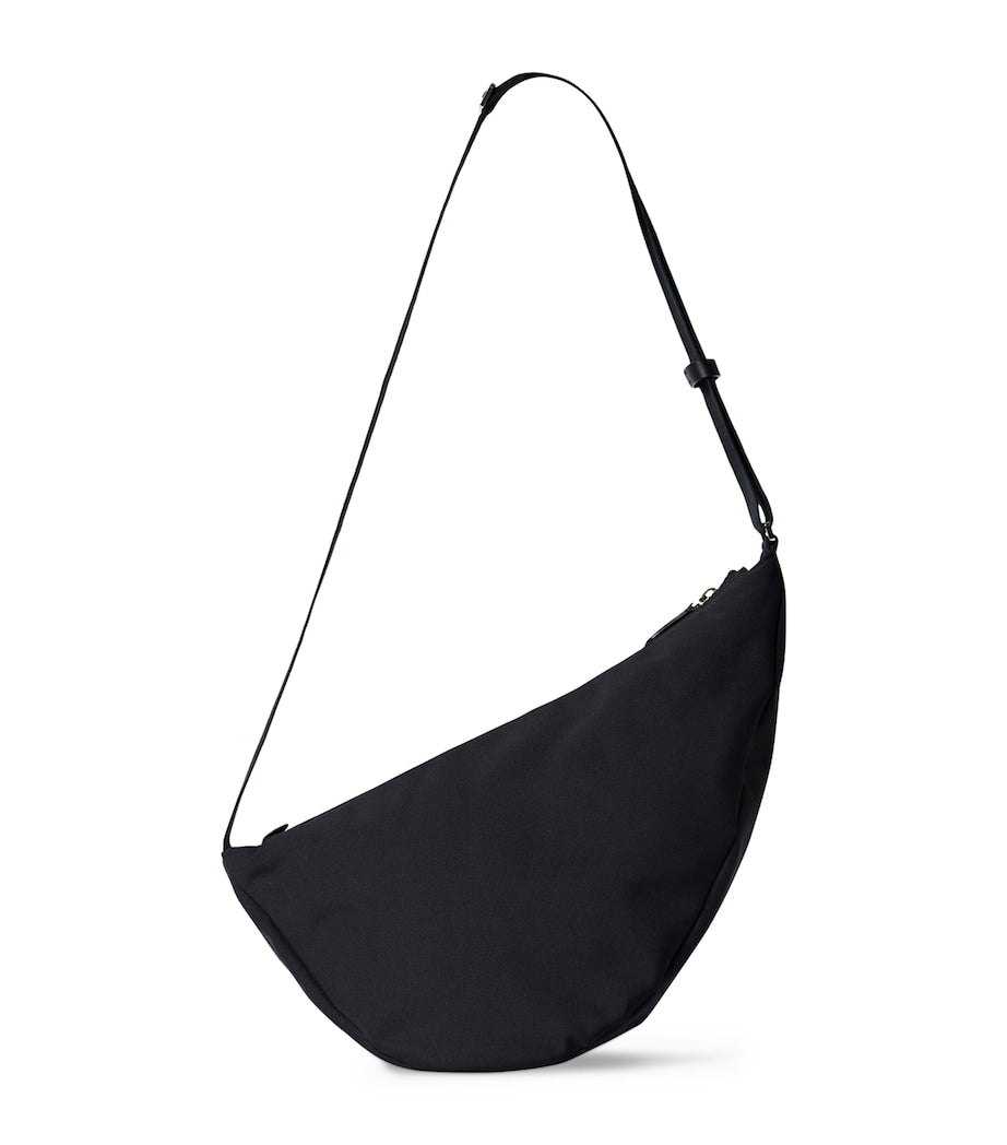The Row Black Slouchy Banana Two Cross-Body Bag