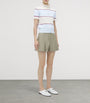 McQueen Lace-Trim Stripe Polo Shirt