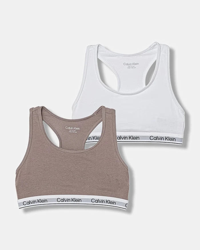Calvin Klein Underwear pamuk ve elastan çocuk sütyeni 2’li