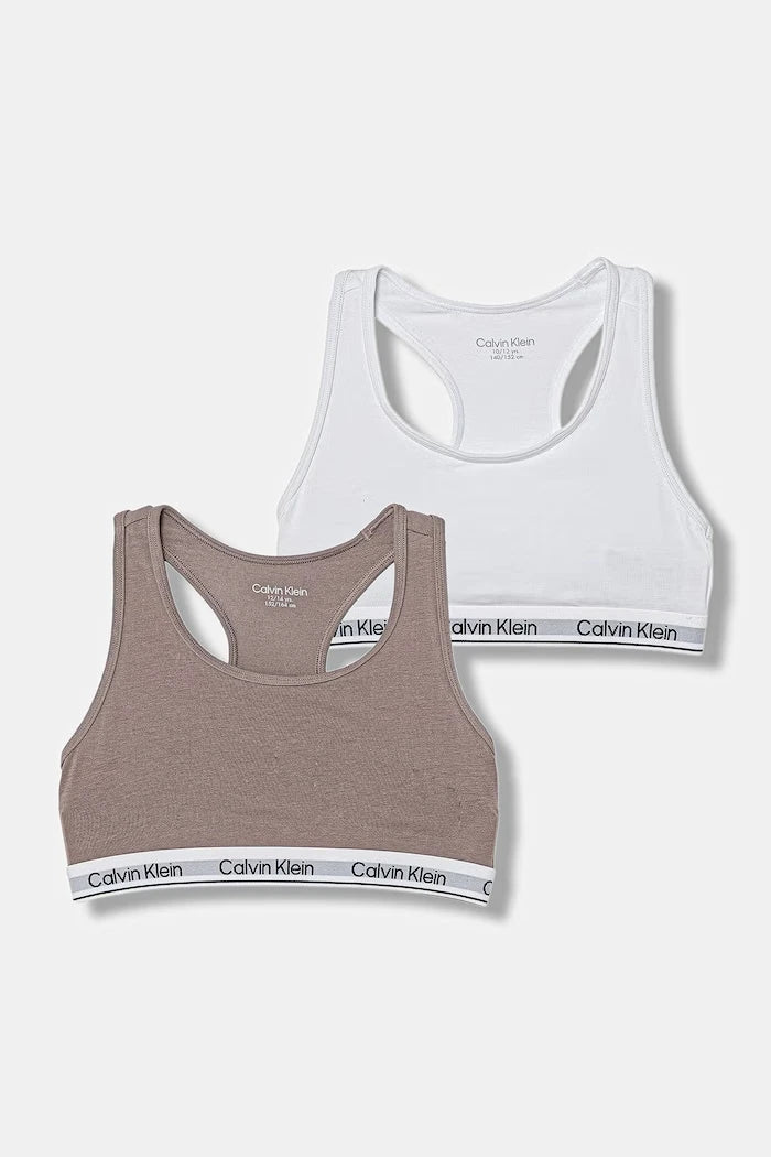 Calvin Klein Underwear pamuk ve elastan çocuk sütyeni 2’li