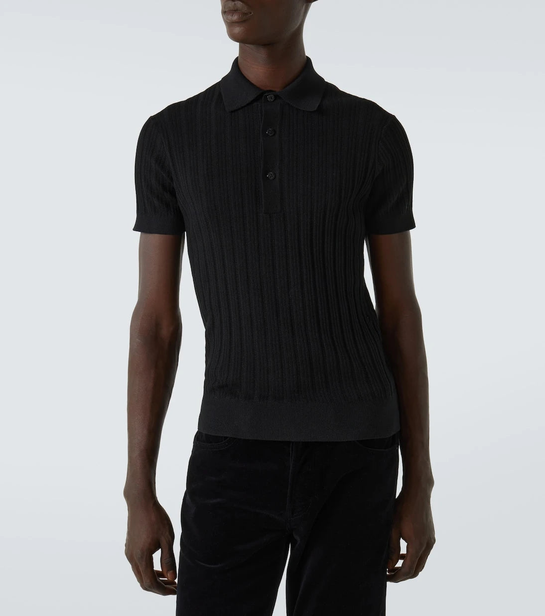 Tom Ford - Cotton and silk polo shirt