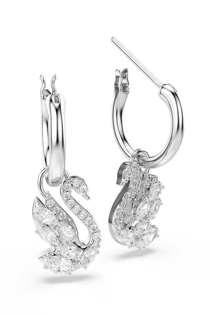 Swarovski metal kadın küpe, zirkonlu