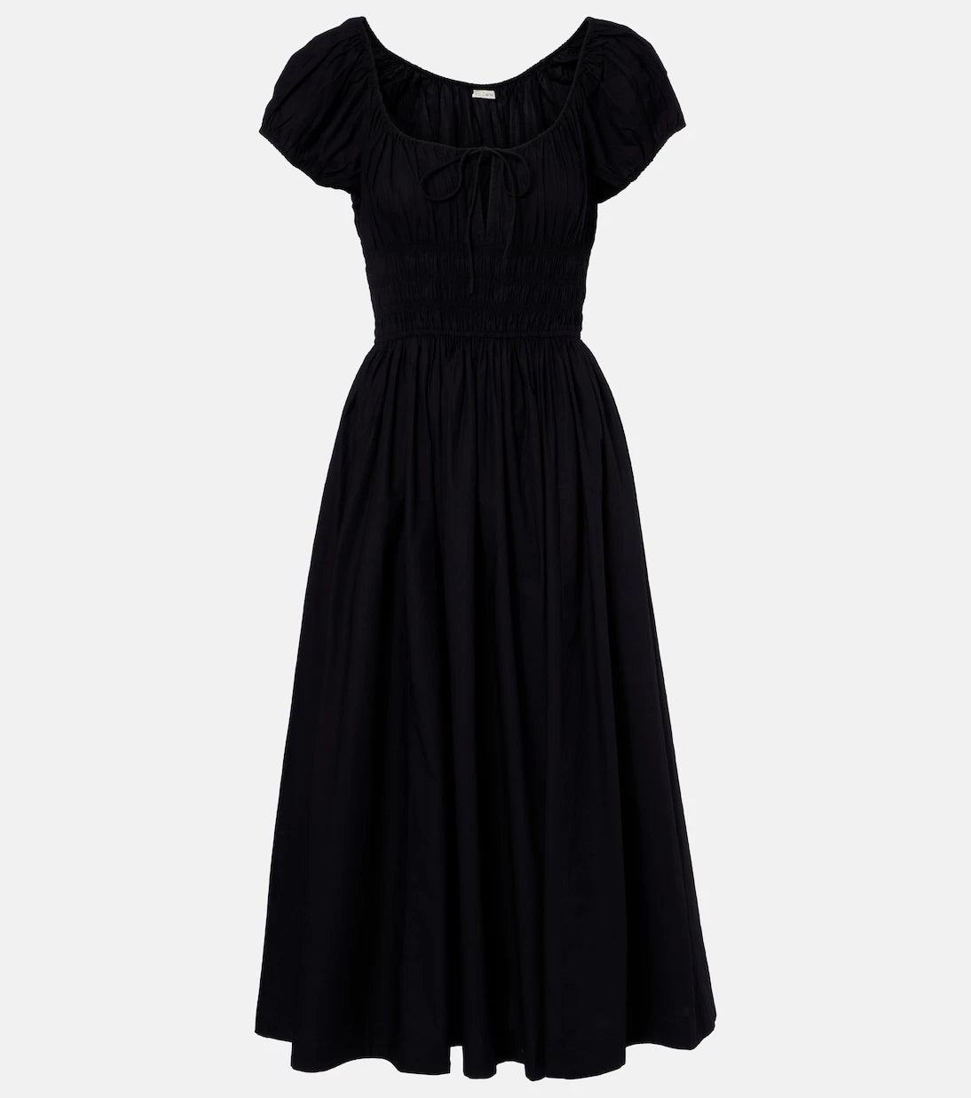 Dôen - Quinn gathered cotton midi dress