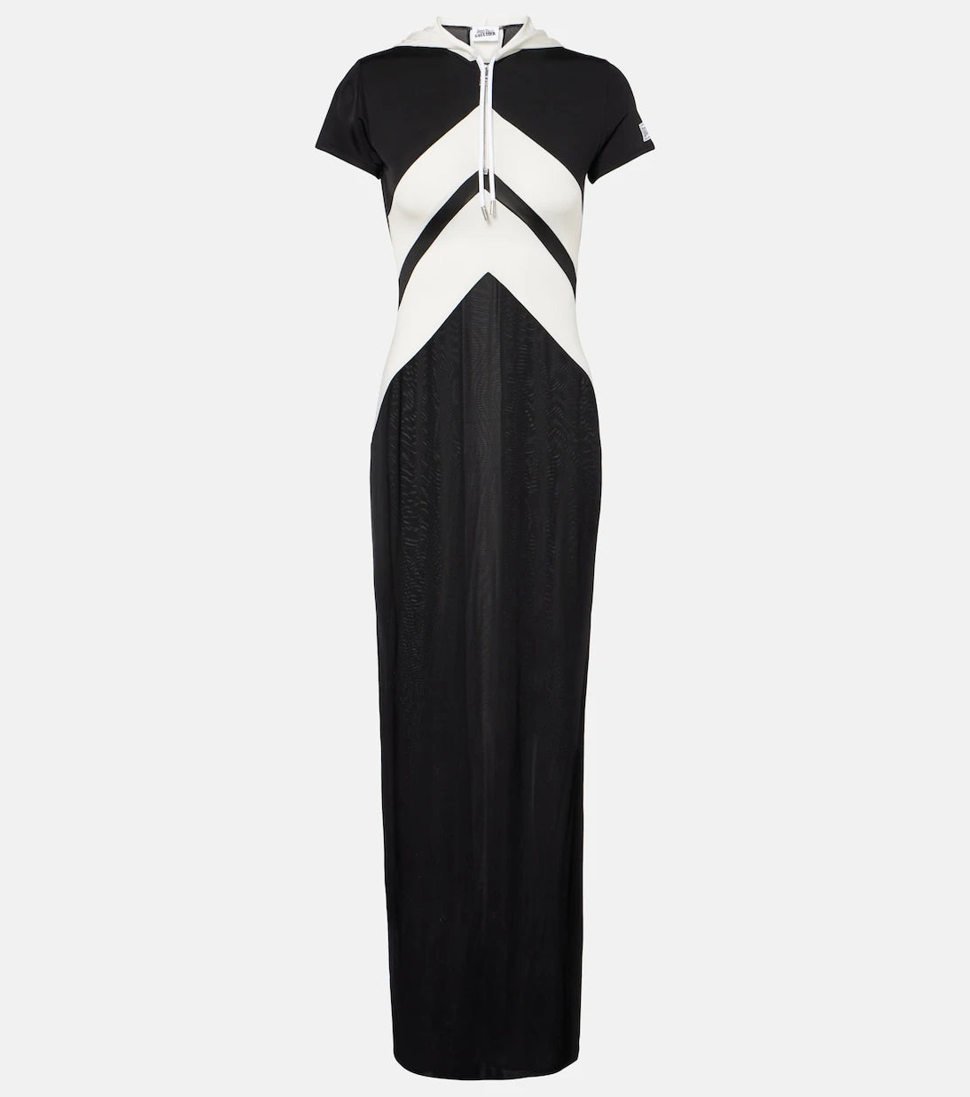 Jean Paul Gaultier - Paneled jersey maxi dress