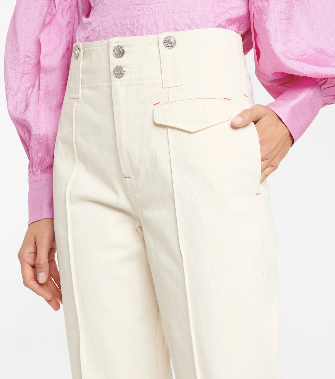 Isabel Marant - Dilirok high-rise straight cotton pants
