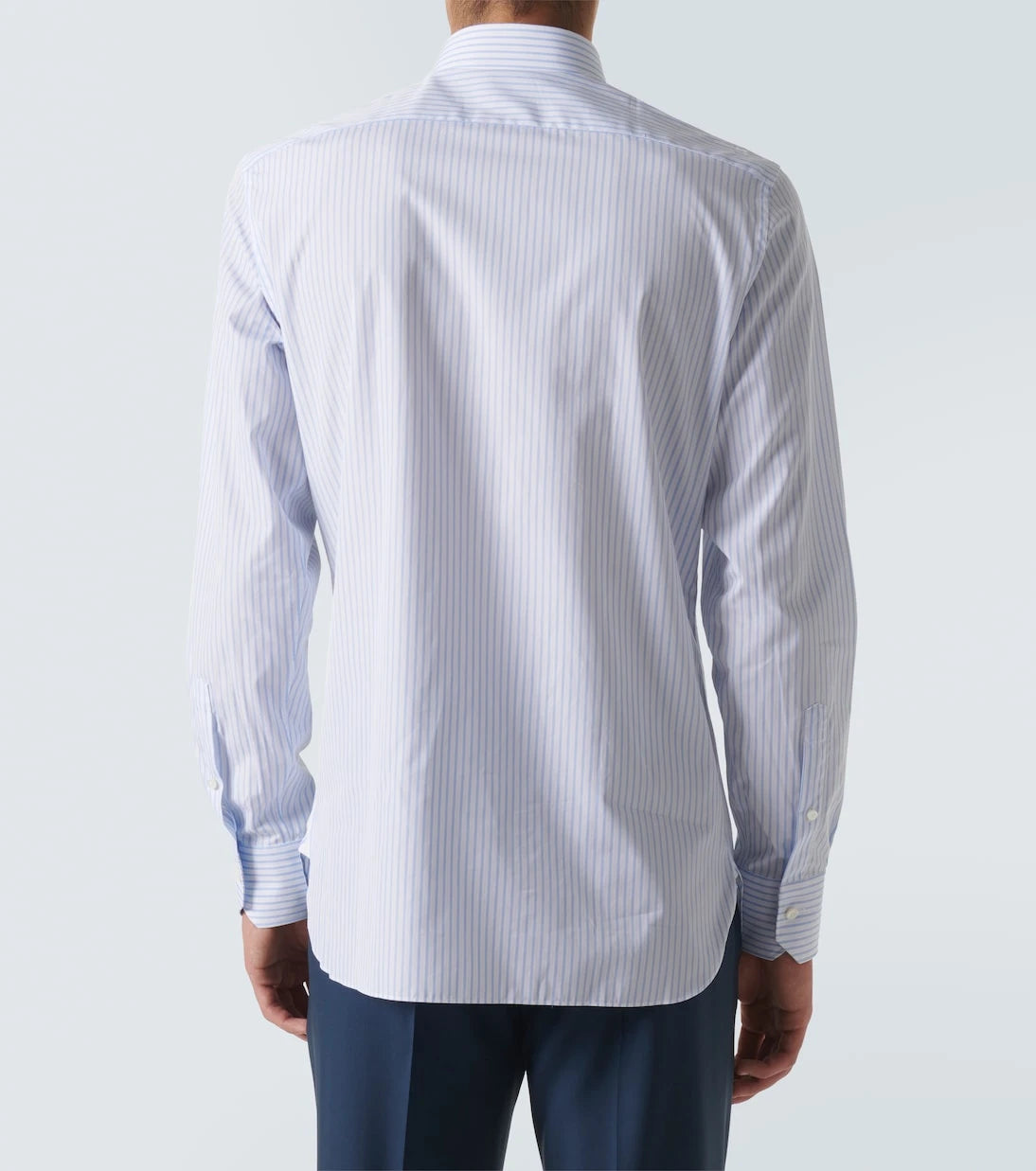 Zegna - Striped cotton Oxford shirt